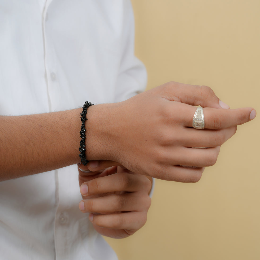 Black Spinal Bracelet