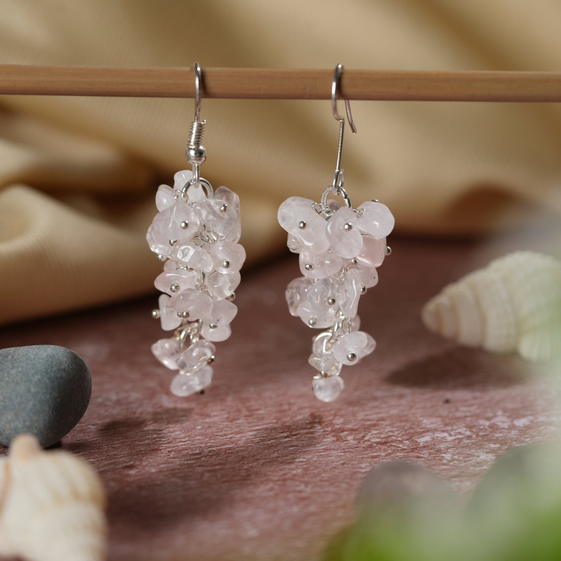 Rose Quartz Earrings