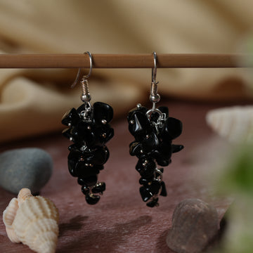 Black Stone Earrings